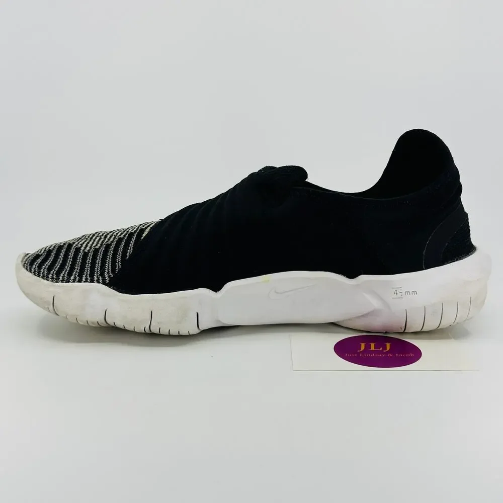 Nike Women's Free RN Flyknit 3.0 Athletic Sneakers Black/Grey AQ5708-005 Size 10
